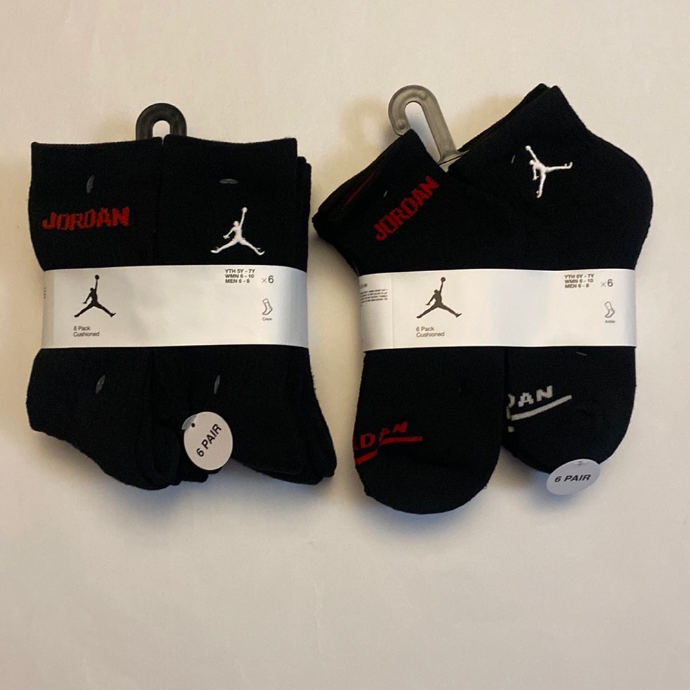 Nike Air Jordan Cushioned Basketball socks 12 pairs